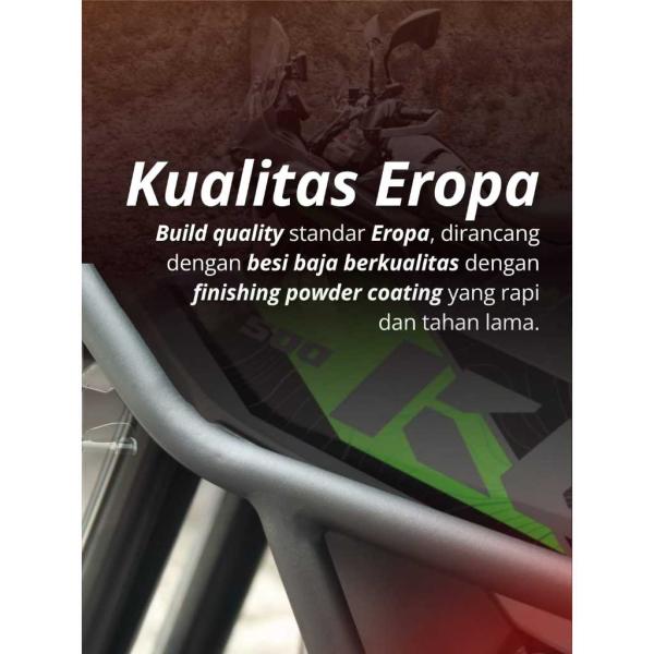 Custom CrashBar Kawasaki KLE500 KLE 500 Crash Bar Pelindung Mesin