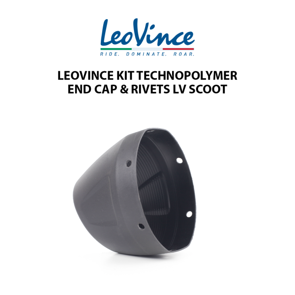 Leovince Cover Knalpot End Cap Cup + Rivets Silencer Lv Scoot 205756VMR