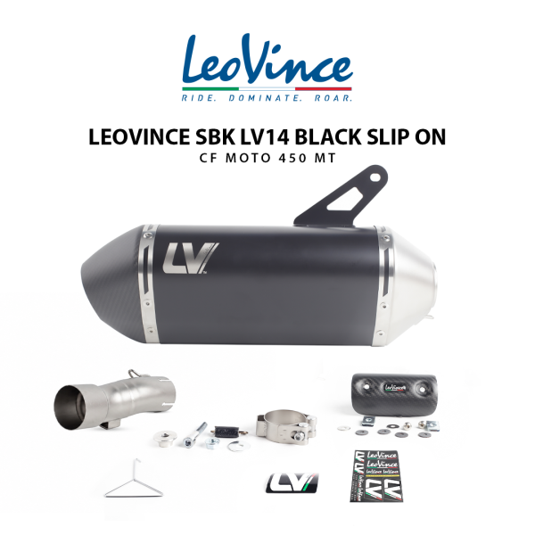Knalpot Racing Leovince SBK LV14 Slip On CF Moto 450