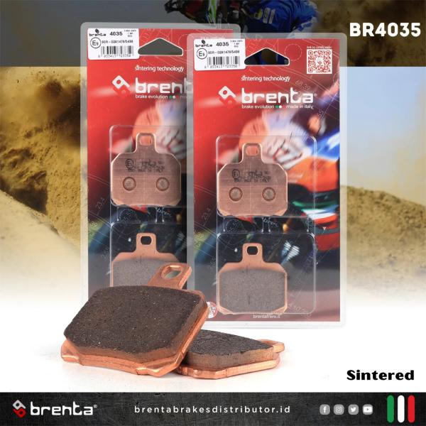 Kampas Rem Sintered Brenta Brembo 2 Piston Big BR4035