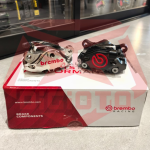 Kaliper Brembo 2 Piston Nickel CNC Billet Black Chrome Brembo Kaliper 2p Original Italy