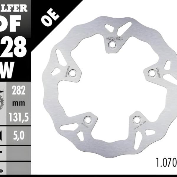 Disc Brake Galfer Fixed Belakang Tmax 530 282mm Disc Wave