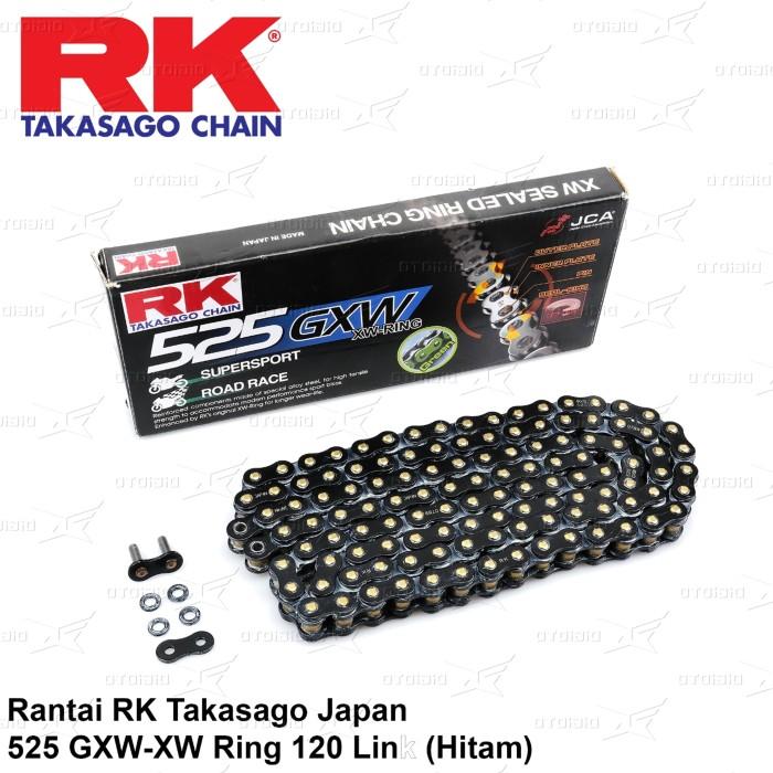 Rantai RK Takasago Chain 525 GXW XW-Ring 120L R6 / R1 / Z900 / Z1000
