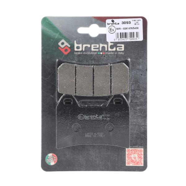 Kampas Rem Organik Brenta Brembo 4 Piston 2Pin BR3093