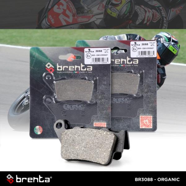 Kampas Rem Organik Brenta Tuono 660/Scrambler800 Belakang BR3088