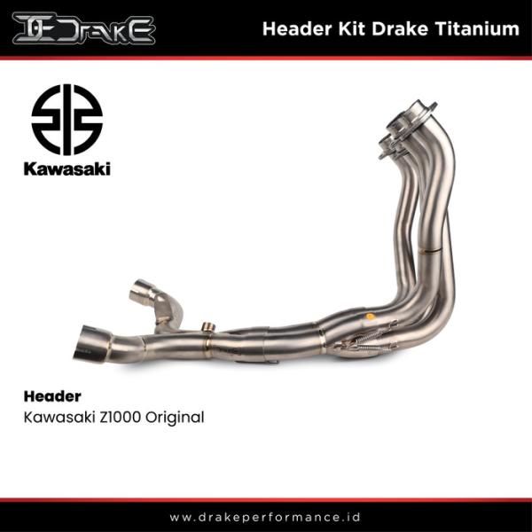 Header Kit Drake Titanium Kawasaki Z1000 Original
