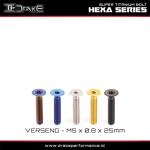 Drake Baut L Flat Titanium Verseng M5x0.8x25 Grade 5 Original