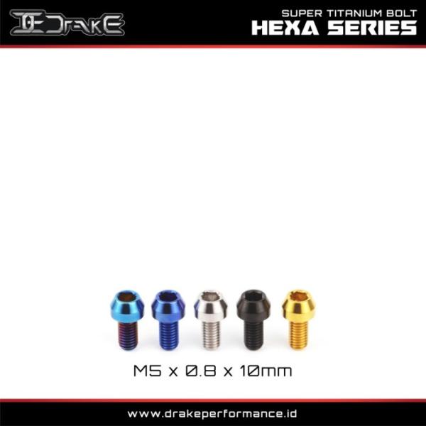 Drake Baut L Titanium M5 Hexa Series Grade 5 Original