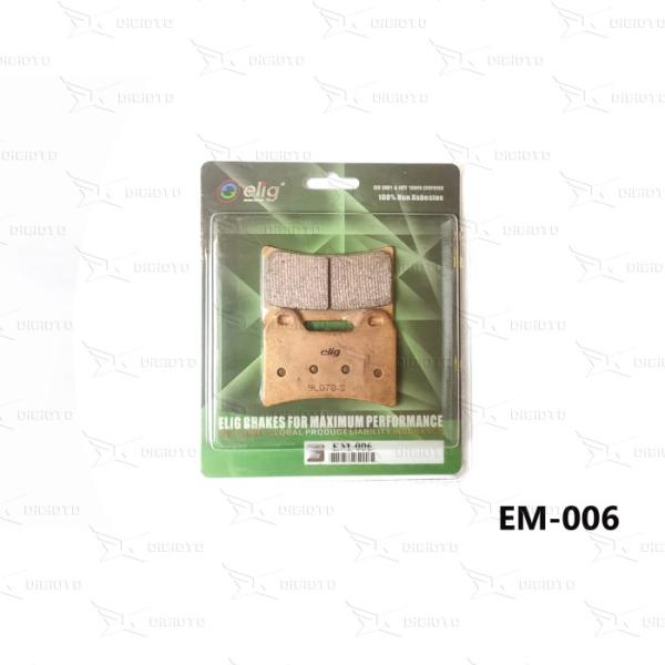 Elig EM-006 Kampas Rem Brembo 4 Piston 2 Pin