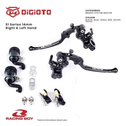 Paket Bundling Racing Boy RCB Master Rem Radial S1 14mm Kanan Kiri