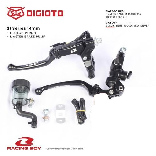 Paket Bundling Racing Boy RCB Master Rem S1 14mm Kanan + S1 Cable Only