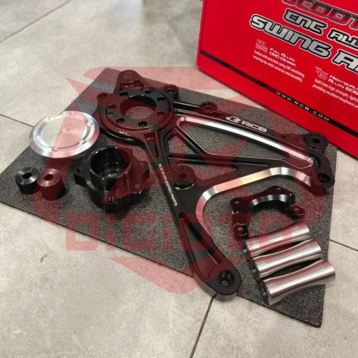 Swing Arm CNC RCB Xmax Old New Connected Black Silver