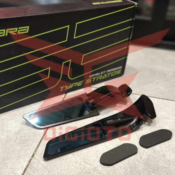 Spion Winglet Gara Stratos Universal Naked Sport Bike Ninja 250 Fi New ZX25R ZX636 MT25 Z900