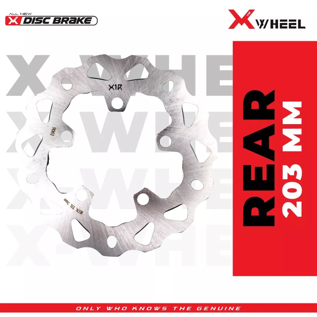 Piringan Cakram Disc Discbrake Depan Belakang Standar XWheel MX King 150 Ukuran 245mm (F) 203mm (R)