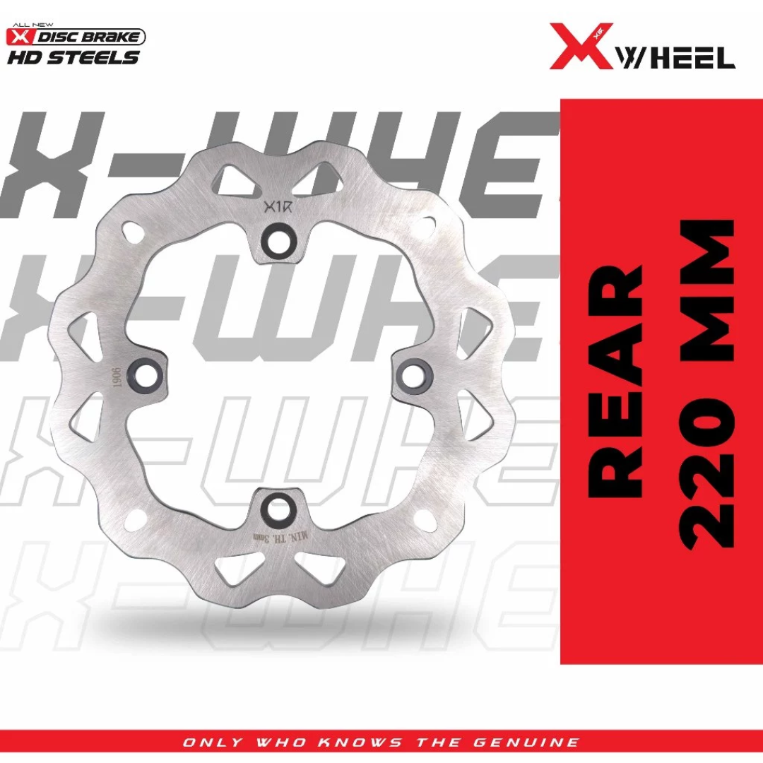Piringan Cakram Disc Discbrake Depan Belakang Standar XWheel Supra Gtr 150 Ukuran 256mm (F) 220mm (R)
