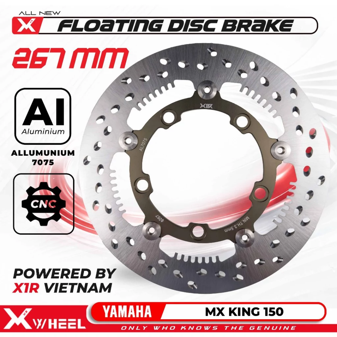 Discbrake Cakram Semi Floating XWheel Mx King 150 298mm Piringan Cakram Depan Disc Lebar