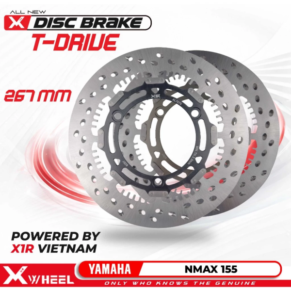 Discbrake Cakram Full Floating XWheel T-Drive Nmax Old New 267mm Piringan Cakram Depan